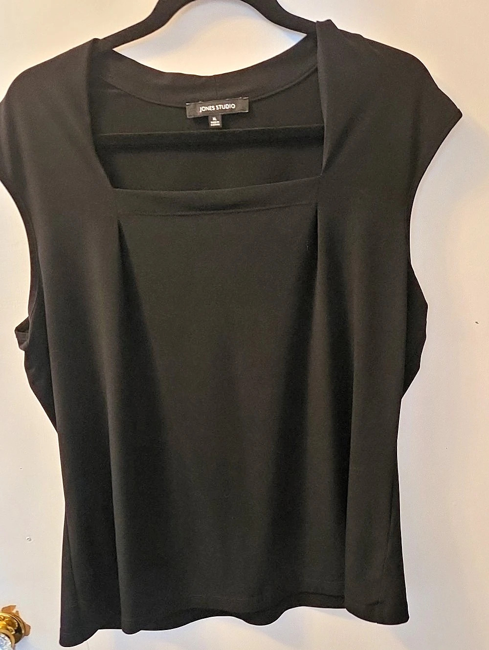 Jones Studio Black Short Sleeve Top Size XL